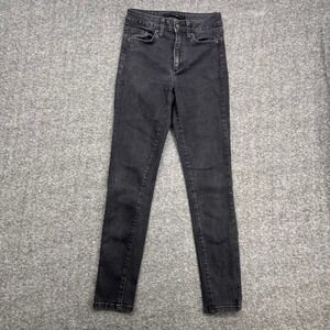 Joes Jeans Womens High Rise Skinny Charcoal Black Denim Jeans 24‎